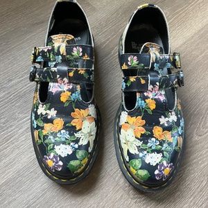 DOC MARTENS 8065 DF Darcy Floral Mary Jane Loafers Flats